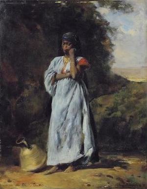 Eugene Fromentin - Young Woman by the Nile (Jeune femme devant le Nil)