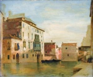 Eugene Fromentin - View Of A Canal In Venice