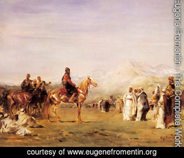 Eugene Fromentin - Arab Encampment In The Atlas Mountains