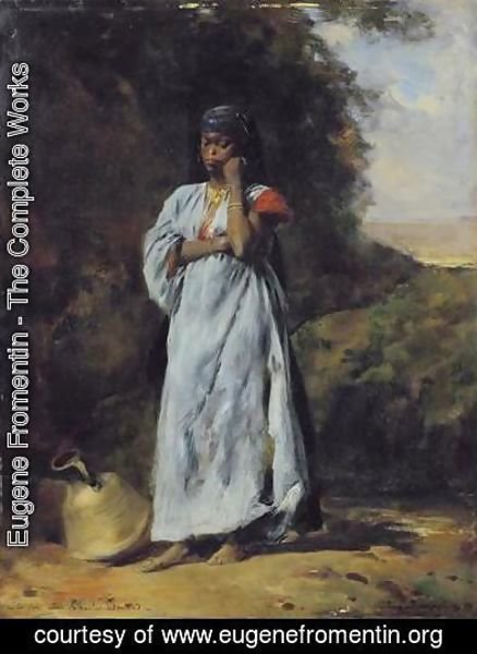 Eugene Fromentin - Young Woman by the Nile (Jeune femme devant le Nil)