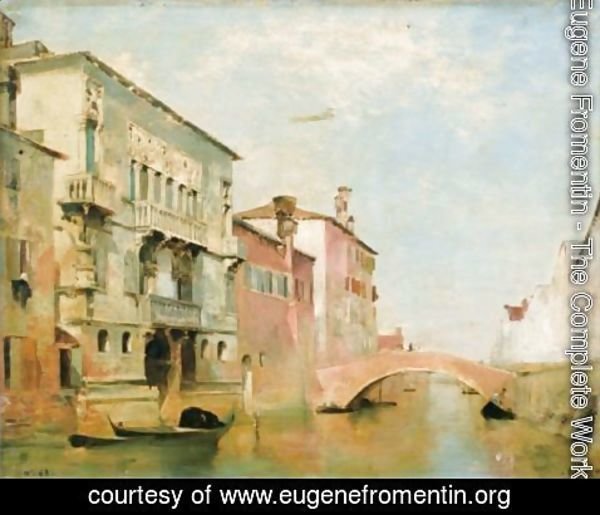 Eugene Fromentin - View Of Canal Della Misericordia, Venezia