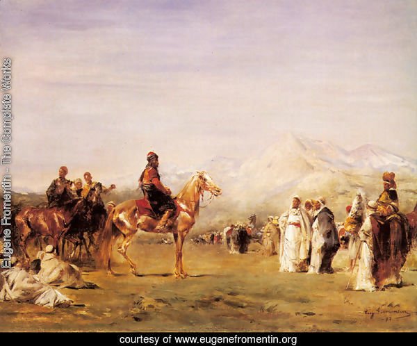 Arab Encampment In The Atlas Mountains