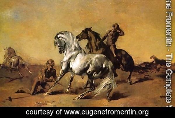Eugene Fromentin - Desert Scene 1868