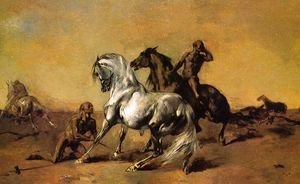 Eugene Fromentin - Desert Scene 1868